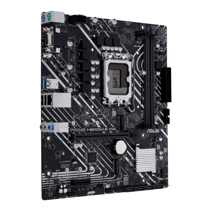 Pb Asus Prime H610m-e D4-csm Intel Skt1700 Micro Atx Displayport Hdmi Vga Usb 3,2 Gen 2xusb 2,0