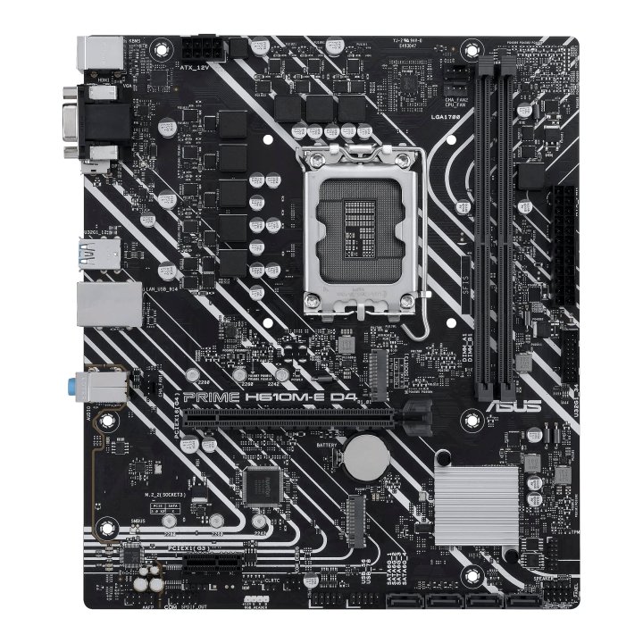 Pb Asus Prime H610m-e D4-csm Intel Skt1700 Micro Atx Displayport Hdmi Vga Usb 3,2 Gen 2xusb 2,0