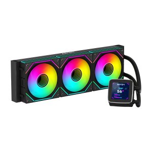Sistema De Refrigeracion Liquida Abysm Ab336011 Oceanic Lcd 360 Negro Argb Triple Fan