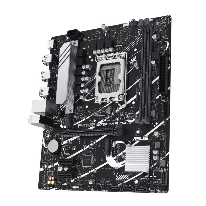 Pb Asus Prime B760m-r D4 M-atx Skt 1700 13º 14º Gen 2xddr4 3200mhz Hdmi 2xm.2 G-lan 2,5 Gb Usb3.2 Iluminacion Rgb