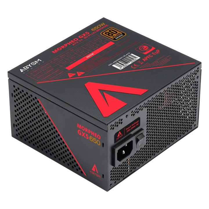 Fuente De Alimentacion Atx Abysm 650w Ab226501 Morpheo Gx5 80 Plus Bronze Apfc Color Negro