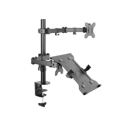 Soporte De Mesa Equip 650119 Para 1 Pantalla 13"-32" Doble Brazo 2 Pantallas O 1 Pantalla + 1 Portatil (bracket Para 1 Pantal