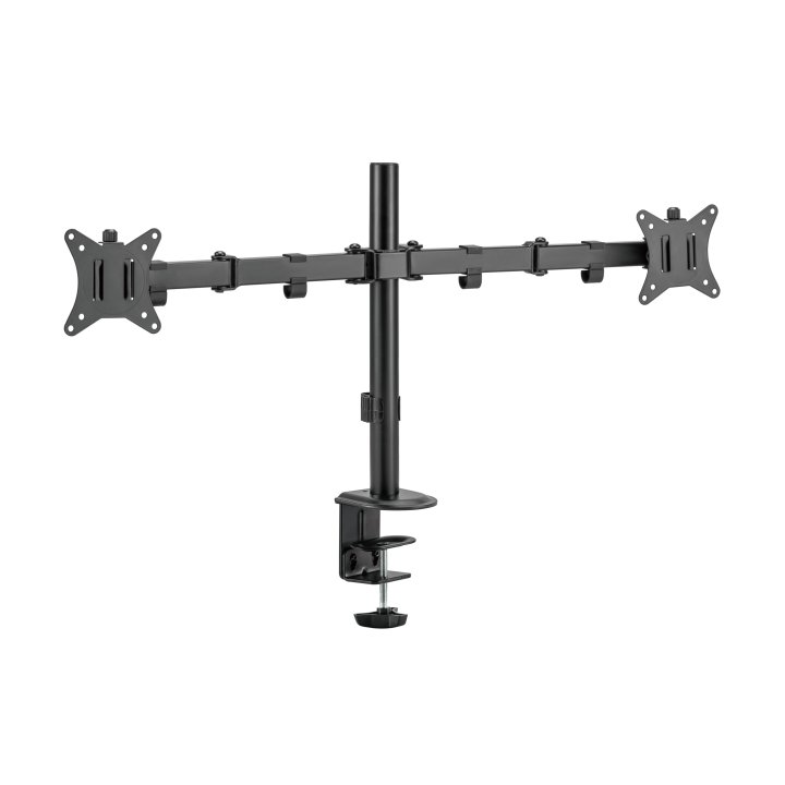 Soporte De Mesa Equip 650157 Para 2 Pantallas 17"-32" De Brazo Inclinable Y Giratorio 360§ Max. Vesa 100x100 Hata 9kg Por Pan