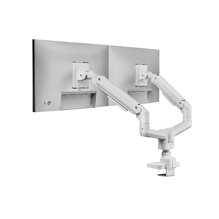 Soporte De Mesa Equip 650183 Para 2 Pantalla De 17"-35" Blanco Max. 20kg Por Pantalla Max.vesa 100x100 Resorte De Gas
