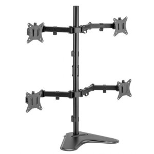 Soporte De Mesa Con Base Equip 650127 Para 4 Pantallas 17"-32" Doble Brazo Articulado Vesa Standard Hasta 9kg 2