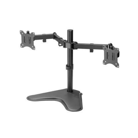 Soporte De Mesa Con Base Equip 650123 Para 2 Pantallas 13"-32" Doble Brazo Vesa Standard Hasta 8kg