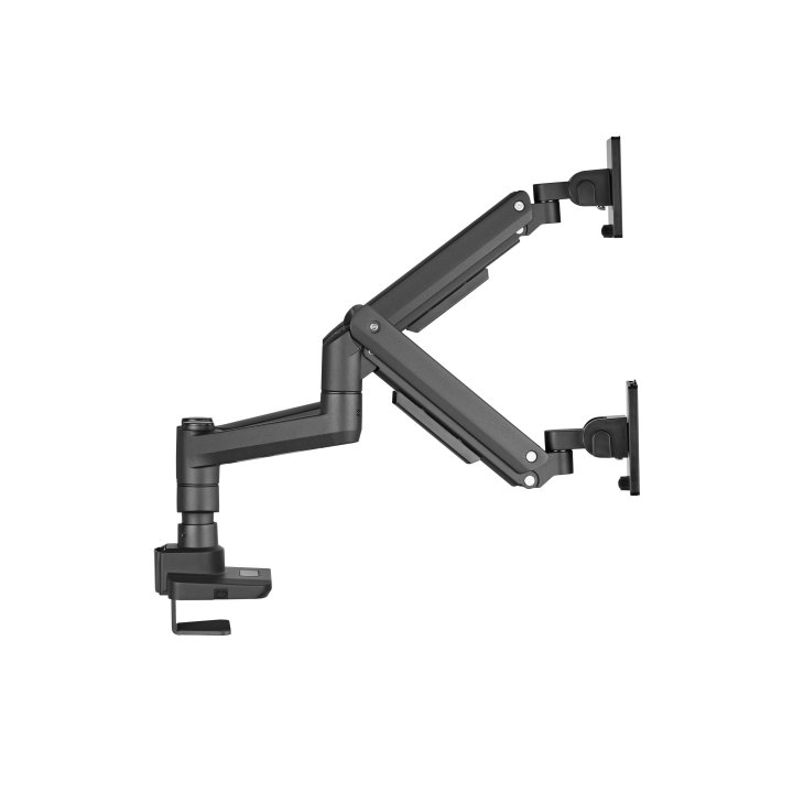 Soporte De Mesa Equip 650182 Para 2 Pantalla De 17"-35" Negro Max. 20kg Por Pantalla Max.vesa 100x100 Resorte De Gas