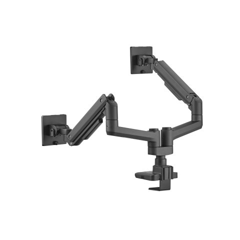 Soporte De Mesa Equip 650182 Para 2 Pantalla De 17"-35" Negro Max. 20kg Por Pantalla Max.vesa 100x100 Resorte De Gas