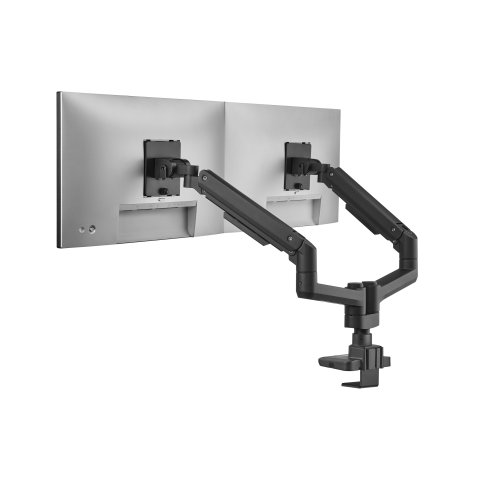 Soporte De Mesa Equip 650182 Para 2 Pantalla De 17"-35" Negro Max. 20kg Por Pantalla Max.vesa 100x100 Resorte De Gas