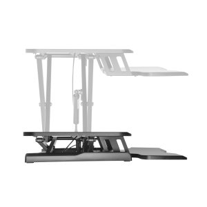 Stand De Sobremesa Ergonomico Equip 650840 Para Pc   Pantalla Y Teclado Altura Ajustable 2