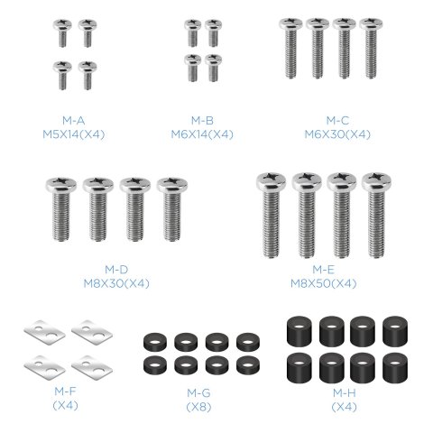 Soporte De Pared Fijo Tooq Lp42130t-b Para Pantalla 60-100" Max. 130kg Vesa Max. 1000x800 Inclinacio