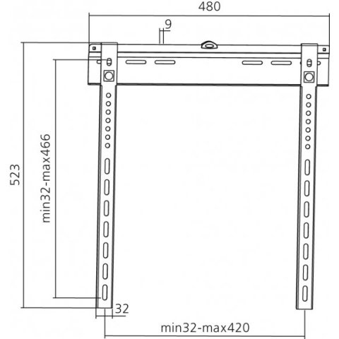 Soporte De Pared Fijo Equip 650320 Para Pantalla 32"- 55" Fijo Slim Distancia A Pared Fijo 9mm Vesa Max 400x400
