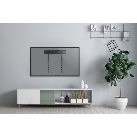 Soporte De Pared Fijo Equip 650320 Para Pantalla 32"- 55" Fijo Slim Distancia A Pared Fijo 9mm Vesa Max 400x400