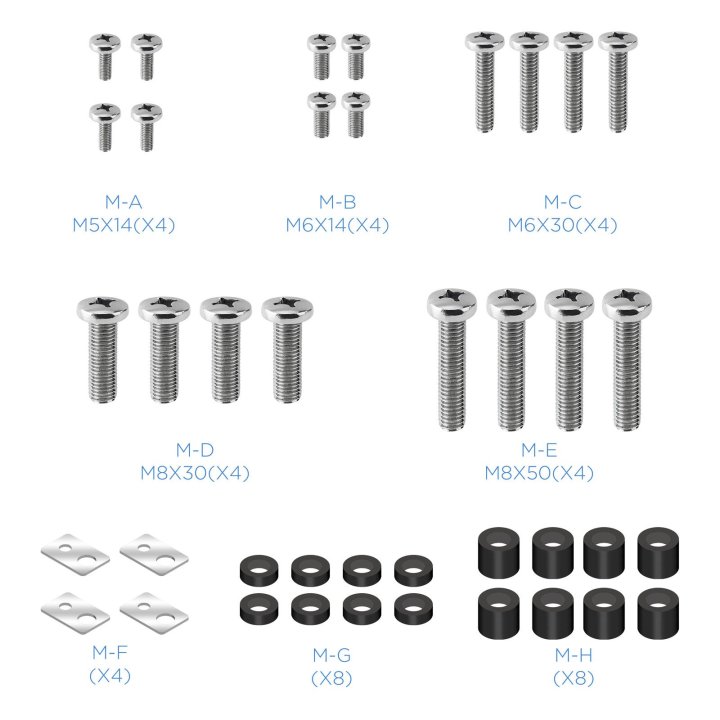 Soporte De Pared Fijo Tooq Lp41100f-b Para Pantalla 60-100" Max. 75kg Vesa Max. 900x600 Negro