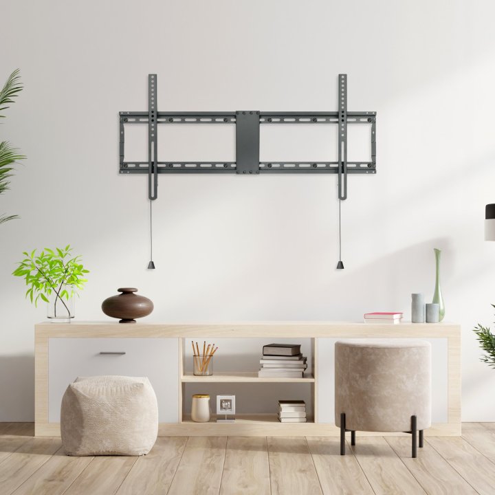 Soporte De Pared Fijo Tooq Lp4390f-b Para Pantalla 43-90" Max. 70kg Vesa Max. 800x400 Negro