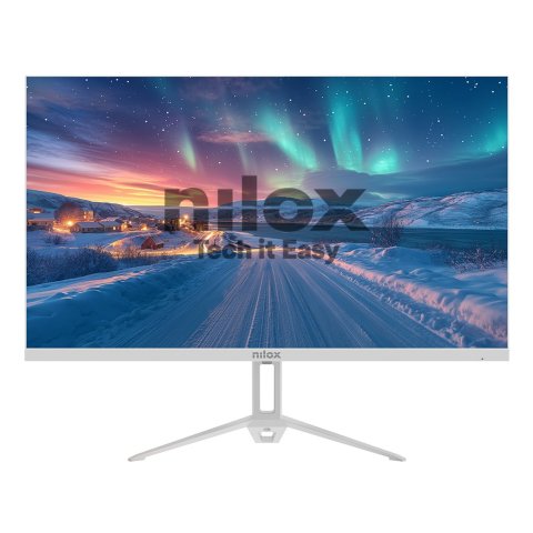 Monitor 24" Hdmi Vga Nilox Nxm24fhd100w Led Fhd 100hz 5ms 250cd m² Vesa 75x75mm Blanco