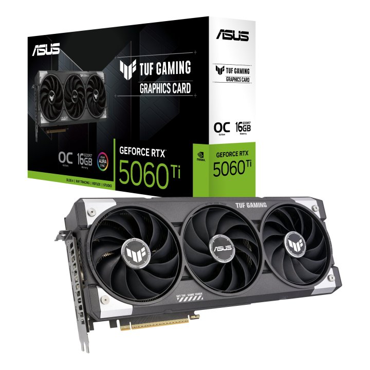 Vga Asus Tuf-rtx5060ti-o16g-gaming 16gb Gddr7 3xdp 1xhdmi Cuda 4608128bit Argb