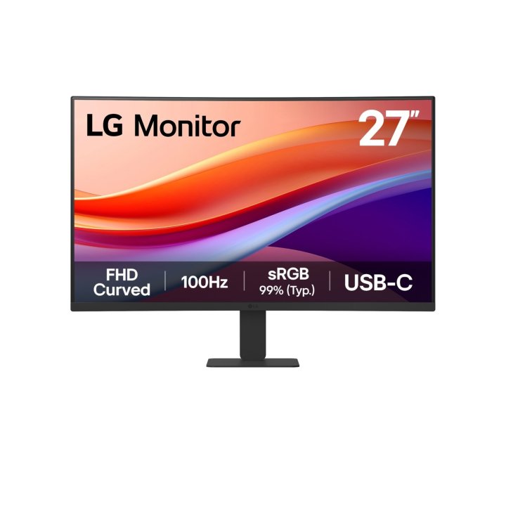 Monitor 27" Curvo 1500r Hdmi Usb-c Lg 27u421a-b Fhd Va, 100hz 250cd 5ms 3000 1 Vesa 100x100