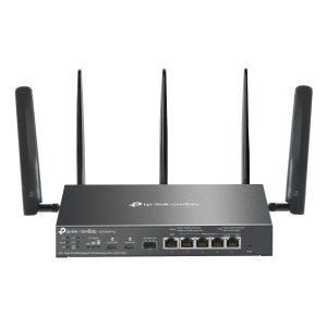 Router Vpn Wifi6 Tp-link Omada Er706wp-4g+ Ax3000 2402mbps 2xnanosim 1xwan Gb 1xsfp Gb 4xlan Gb  