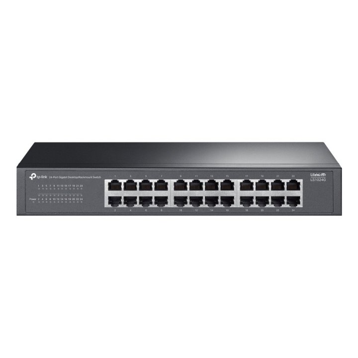 Switch No Gestionable Tp-link Ls1024g 24p 24xlangb Montaje En Rack