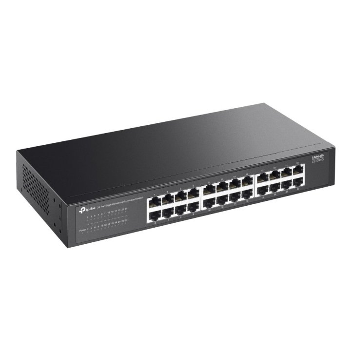 Switch No Gestionable Tp-link Ls1024g 24p 24xlangb Montaje En Rack