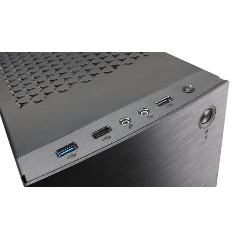 Caja Atx Semitorre Tacens Imperator Ii Black Frontal Microperfoado Usb 3.0 + 2.0 Ventilador Trasero Incluido 12cm Sin Fuente 