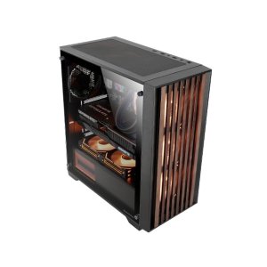 Caja Atx Semitorre Mars Gaming Mcwoodc Madera Y Cristal Templado 2x3.5 3x2.5 Gpu 365mm 2