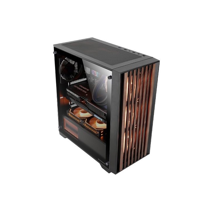Caja Atx Semitorre Mars Gaming Mcwoodc Madera Y Cristal Templado 2x3.5 3x2.5 Gpu 365mm