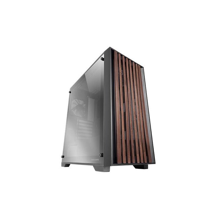 Caja Atx Semitorre Mars Gaming Mcwoodc Madera Y Cristal Cromado 2x3.5 3x2.5 Gpu 365mm