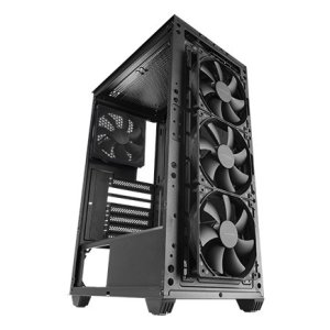 Caja Atx Semitorre Mars Gaming Mcpmax Pure Black Frontal Mesh 4xfbd 120mm 2x2,5 2x3.5 Usb 3.0 2