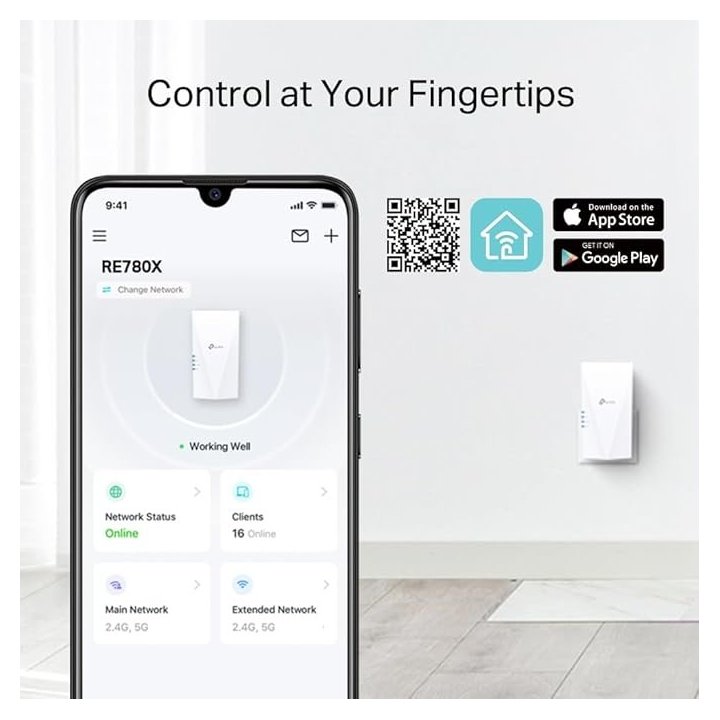 Range Extender Wifi 6 Dualband Tp-link Re780x...