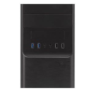 Caja Micro Atx Unyka Matx Dark Shadow Caja Negra Con 2 Bahías De 5.1 4 Con Fuente De Alimentacion De 500w Apta Para Reparacio 2