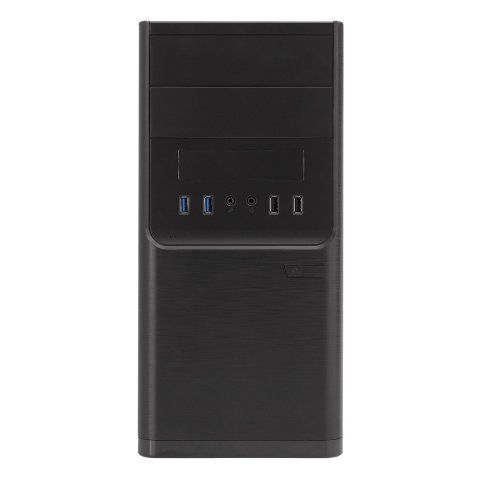Caja Micro Atx Unyka Matx Dark Shadow Caja Negra Con 2 Bahías De 5.1 4 Con Fuente De Alimentacion De 500w Apta Para Reparacio