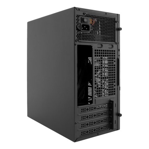 Caja Microatx Coolbox M440 Gpu 250mm 1x3.5 1x2.5 Fuente 500w Color Negro