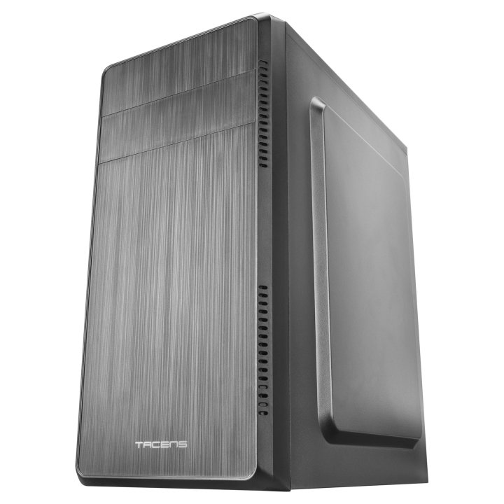 Caja Microatx Tacens Anima Acm500 Frontal Negro Diseño Alumini Pulido Usb 3.0 Y 2.0 Fuente De 500w Incluida