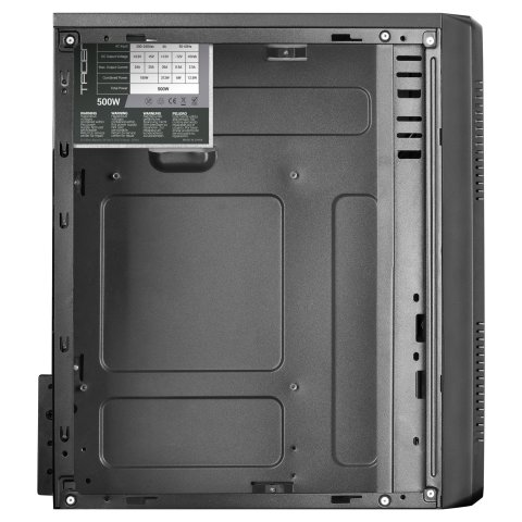 Caja Microatx Tacens Anima Acm500 Frontal Negro Diseño Alumini Pulido Usb 3.0 Y 2.0 Fuente De 500w Incluida
