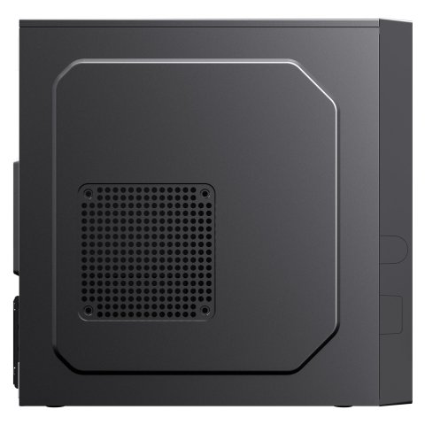 Caja Micro Atx Unyka Aero C12 Frontal Aluminio Cepillado Usb3,0 Usb-c Color Negro Sin F.a