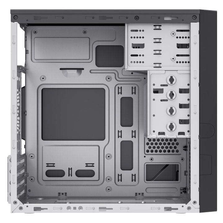 Caja Micro Atx Unyka Aero C12 Frontal Aluminio Cepillado Usb3,0 Usb-c Color Negro Sin F.a