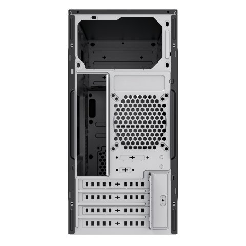 Caja Micro Atx Unyka Aero C12 Frontal Aluminio Cepillado Usb3,0 Usb-c Color Negro Sin F.a