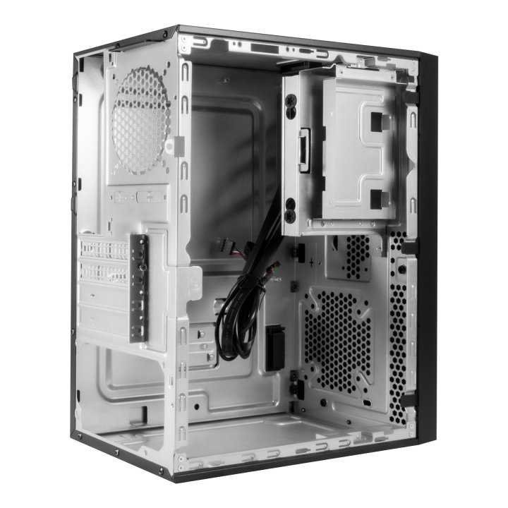 Caja Micro Atx Unykach Numen 500 Pro Type C Color Negro Sin Fuente De Alimentacion