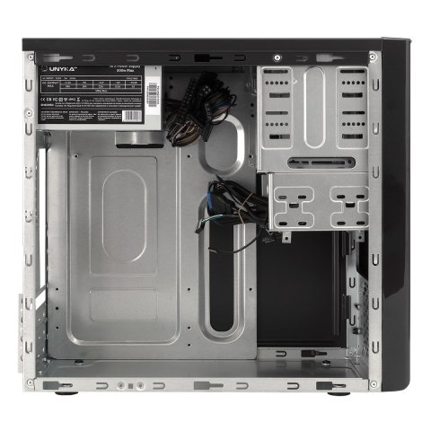 Caja Micro Atx Unykach Matx Uk6023 U3 Color Negro Usb 2x2.0 2x3.0 Incluye Fuente De Alimentacion 500wat