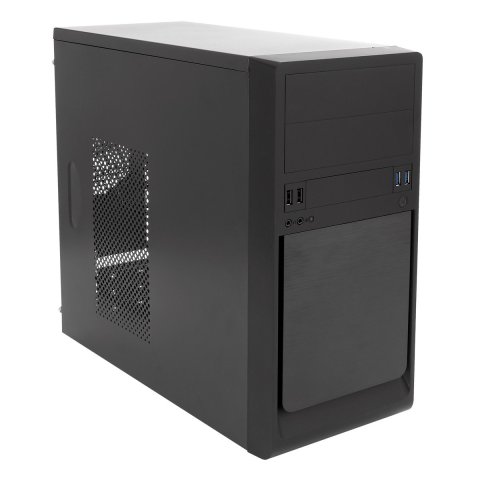 Caja Micro Atx Unykach Matx Uk6023 U3 Color Negro Usb 2x2.0 2x3.0 Incluye Fuente De Alimentacion 500wat