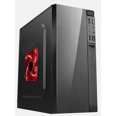 Caja Microatx Approx Appc-203 2x3.5” 2x2.5” 1xusb2.0 1xusb3.0 Grafica Max. 260 Mm Color Negro