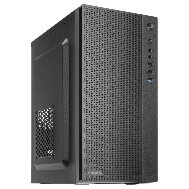 Caja Microatx Tacens Anima Ac5 Usb3.0 Usb2.0 Frontal Mesh Black Con Fuente De Alimentacion 500w Apiii500si 85% De Eficiencia