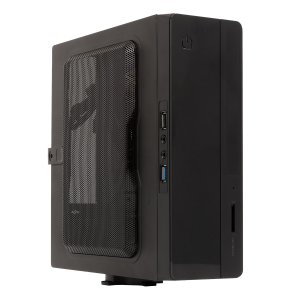 Caja Itx Unykach Uk1007 Uso En Posicion Horicontal O Vertical, Incluye Soporte Vesa Para Colgar Usb 3.0 + 2.0 Card Reader Inc
