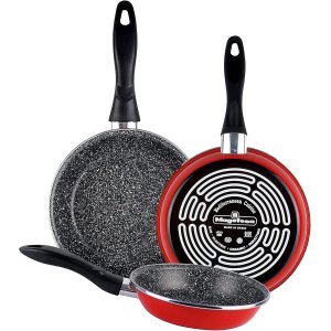 Sarten Magefesa K2 Rojo 24-26-28 Lote Acero Antiadherente...