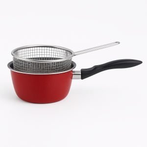 Cazo Con Cestillo Magefesa K2 Rojo 16 Acero Antiadherente...