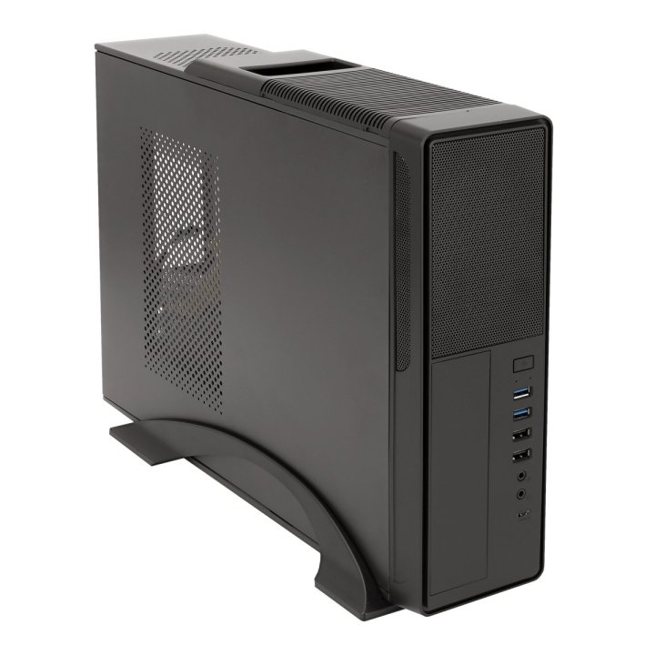 Caja Microatx Slim Unyka Matx 2010se Frontal Micro Perforado Conector Usb Type C Con Fuente Sfx 450w Apta Para Reparaciones