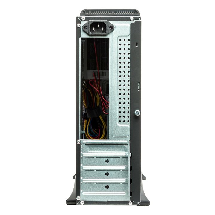 Caja Microatx Slim Unyka Matx 2010se Frontal Micro Perforado Conector Usb Type C Con Fuente Sfx 450w Apta Para Reparaciones