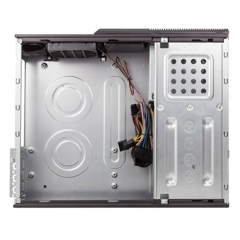 Caja Microatx Slim Unyka Matx Uk2010 Permite Posicion Horizontal O Vertical Color Negro Con Fuente Sfx 450w